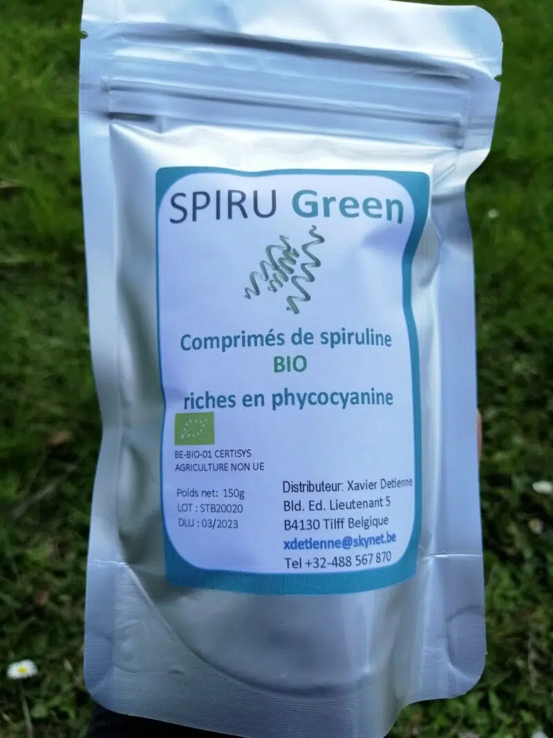 Spiruline BIO : Sachet aluminisé de 300 Comprimés (150g)